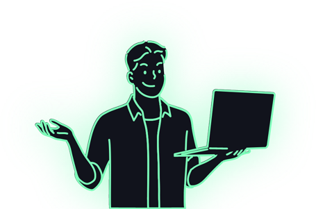 Glowing Green Character